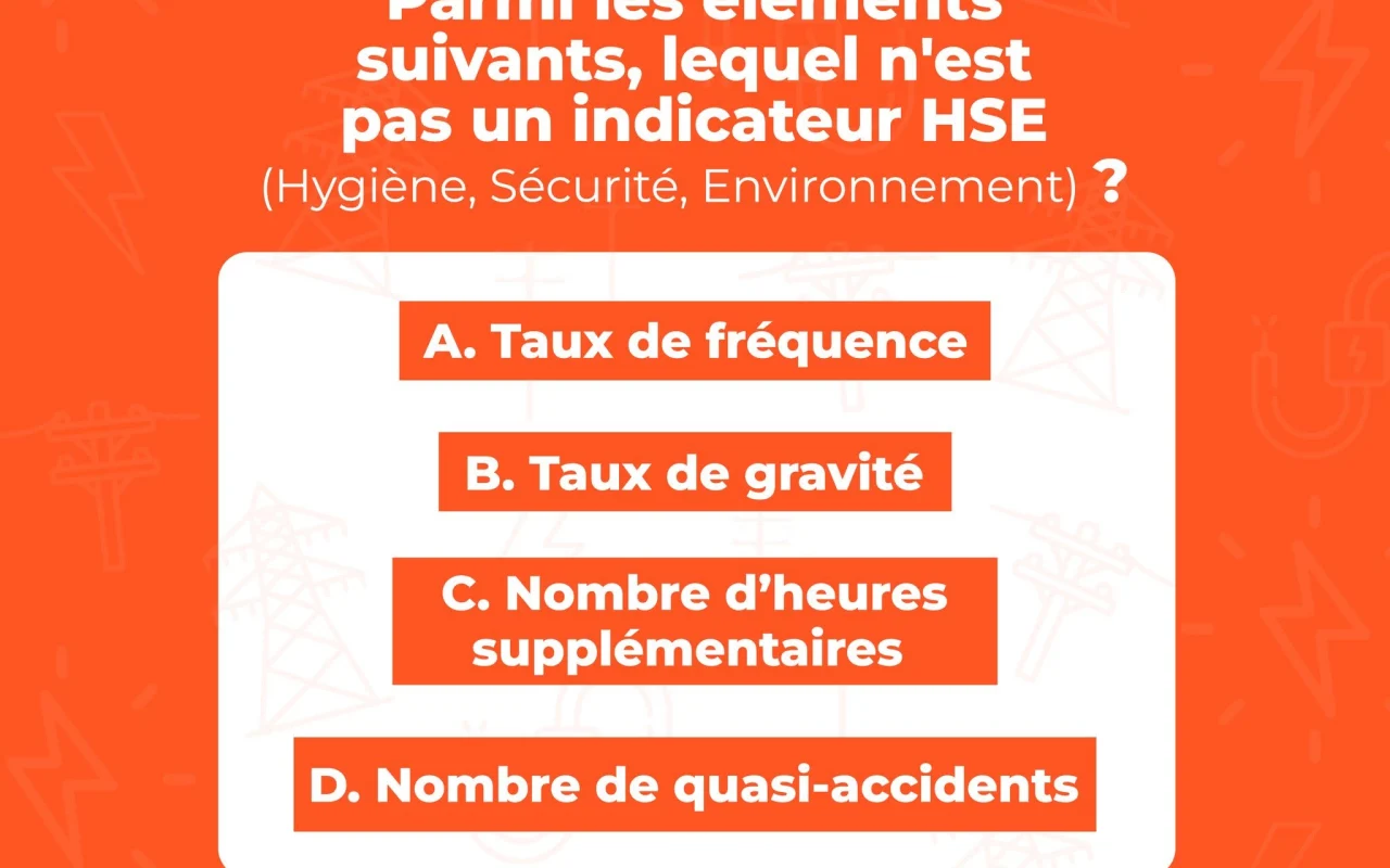 Quiz HSE : lequel de ces éléments n&rsquo;est pas un indicateur ?